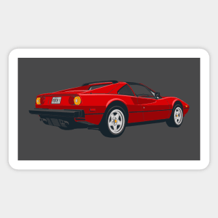 Ferrari 308 GTS Sticker